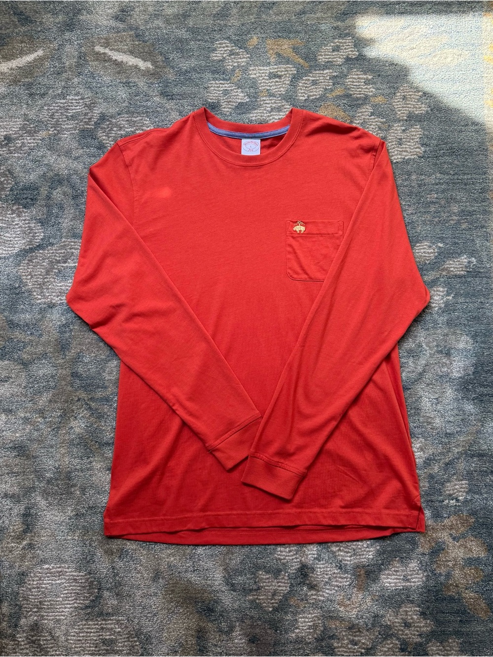 Brooks Brothers 100% Cotton Long Sleeve Pocket Tee